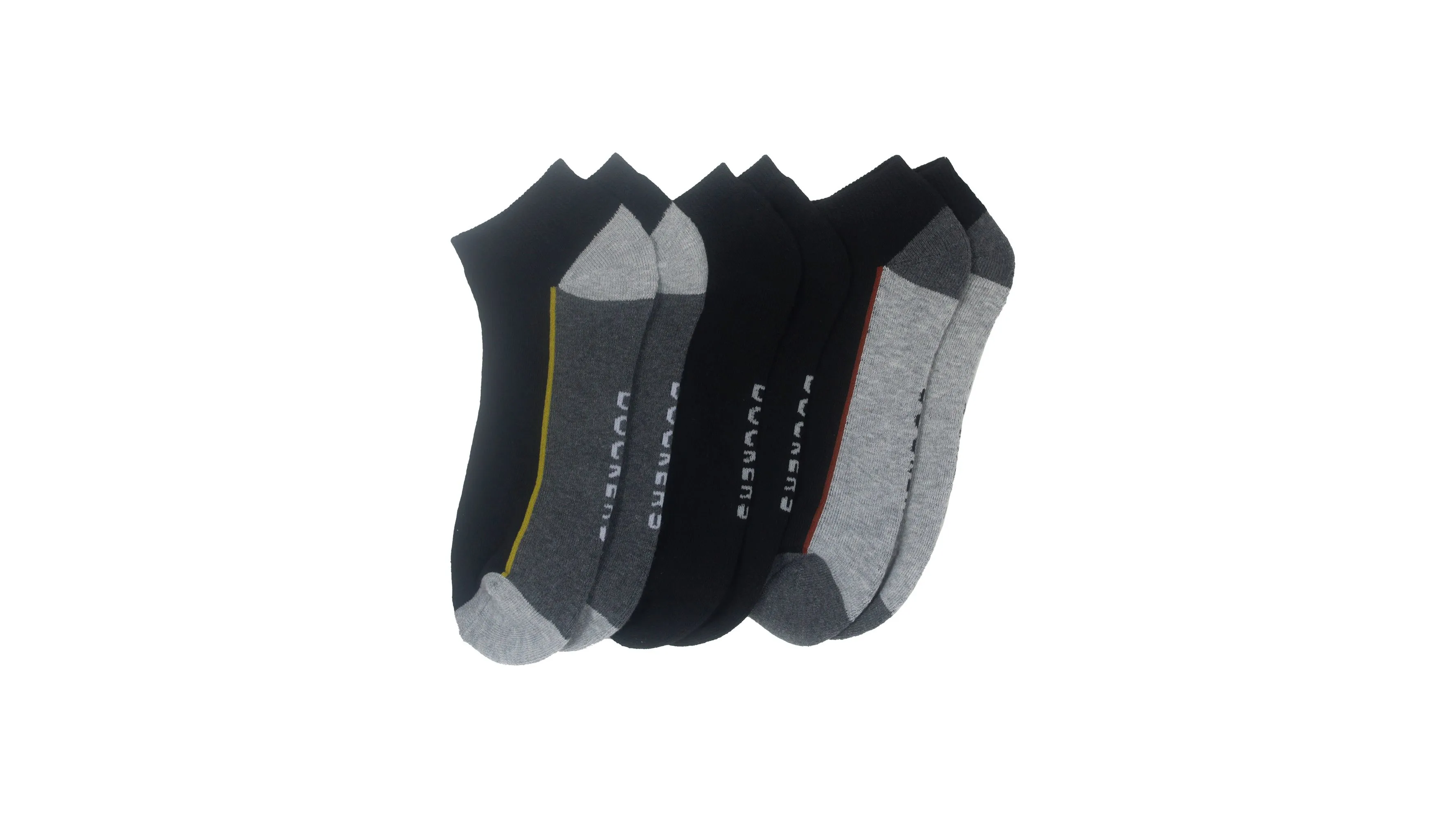 1/2 Cushion Low Cut Pattern Socks, 3 Pack