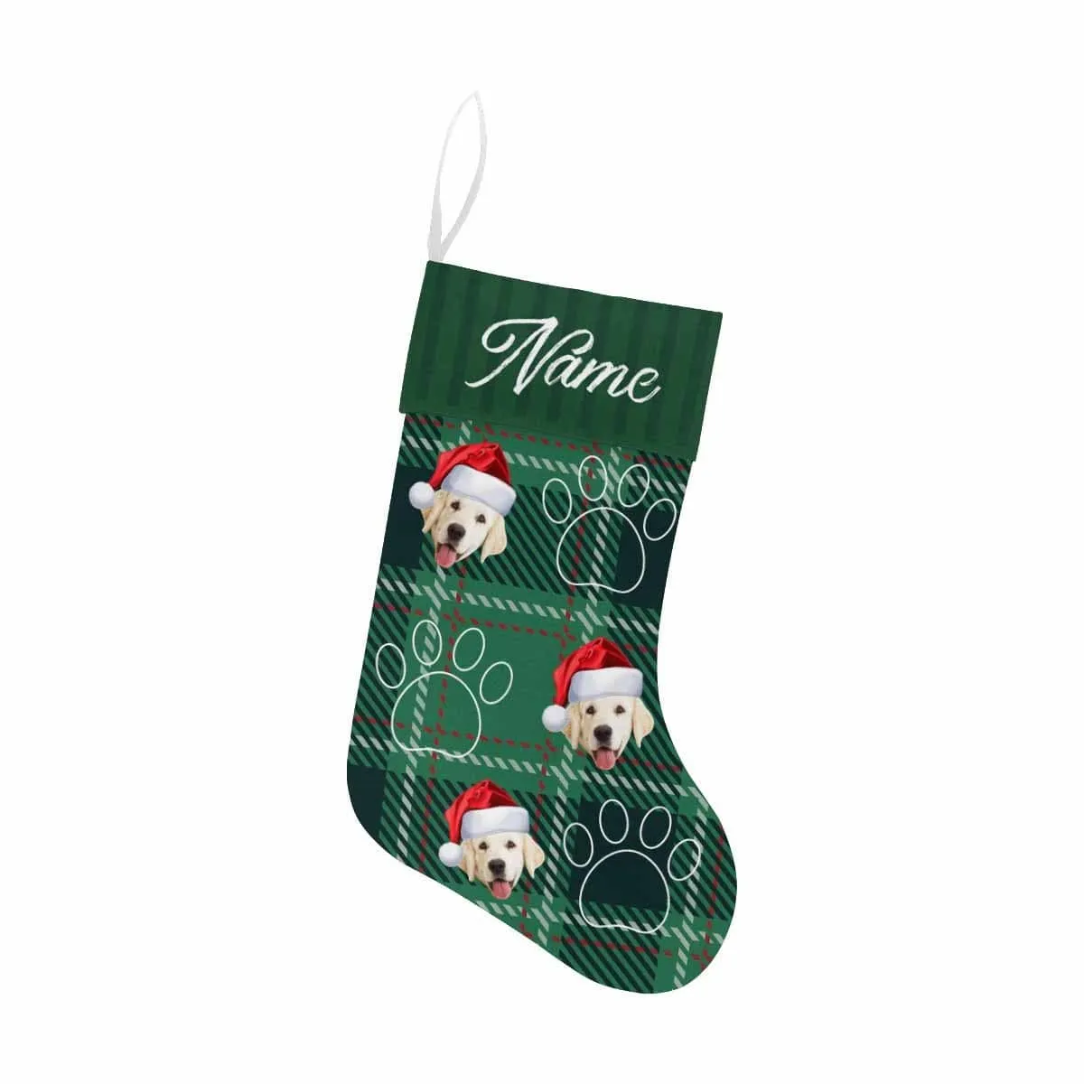 17.52in(L) Super Size-Custom Face&Name Footprint Christmas Stocking