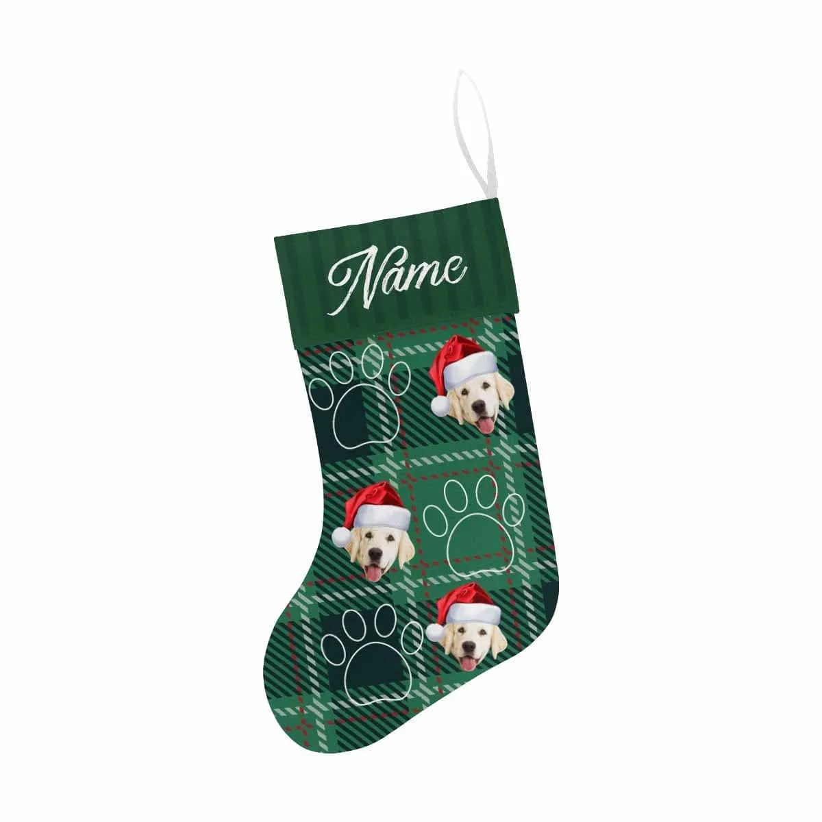 17.52in(L) Super Size-Custom Face&Name Footprint Christmas Stocking