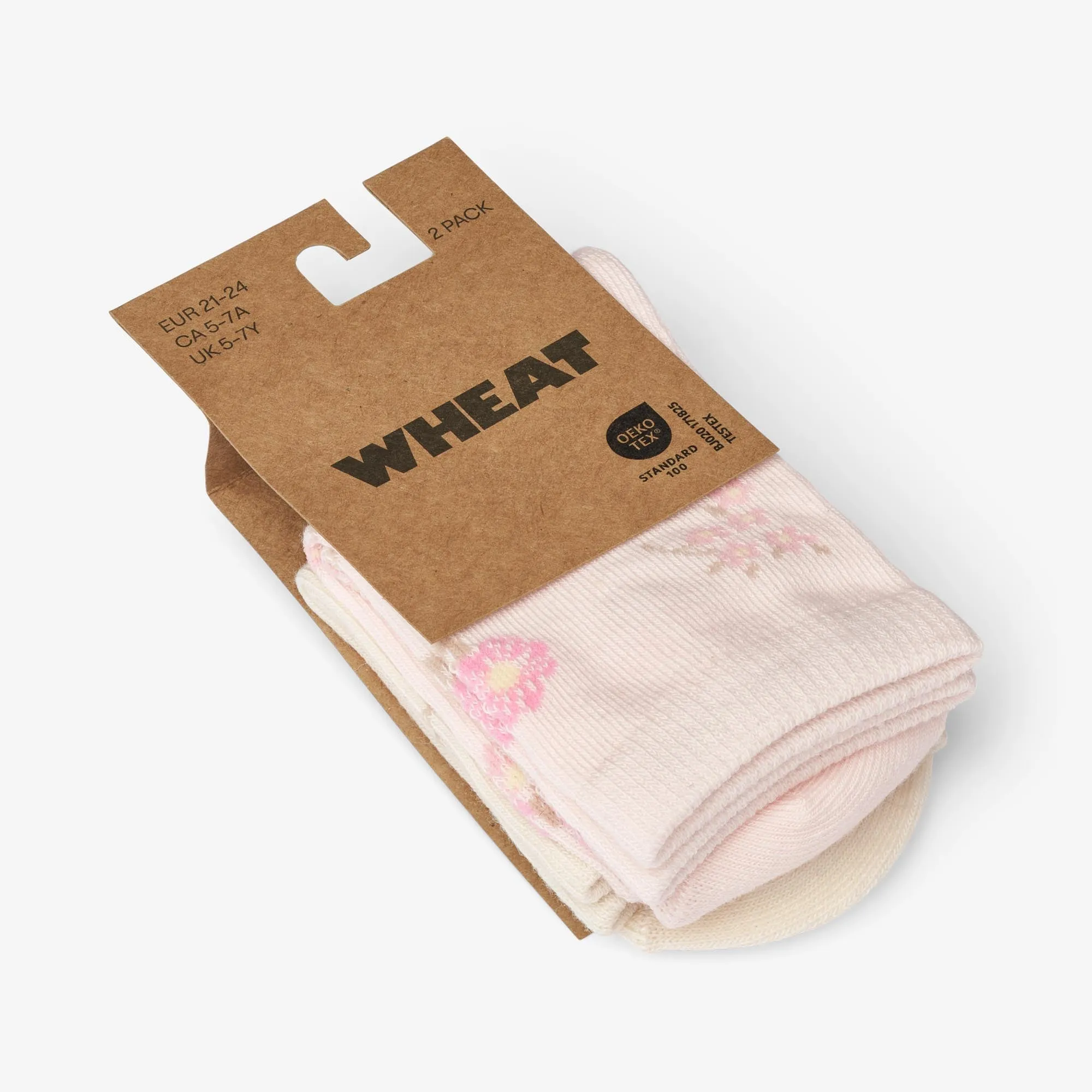 2 pk pattern Luna socks - rose