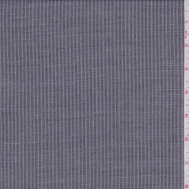 3 3/8 YD PC-Black/Grey Stripe Wool Blend Suiting Fabric