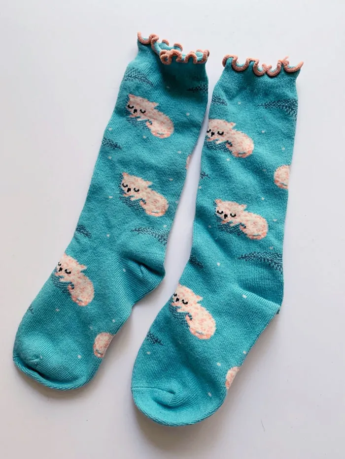 3 Pack Kids' Socks | Cotton | Flamingo Cat Rabbit