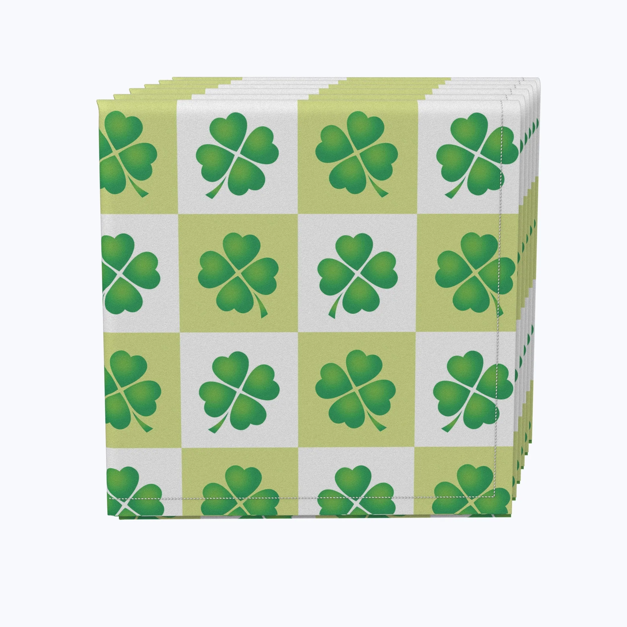 4 Leaf Clover Check Napkins