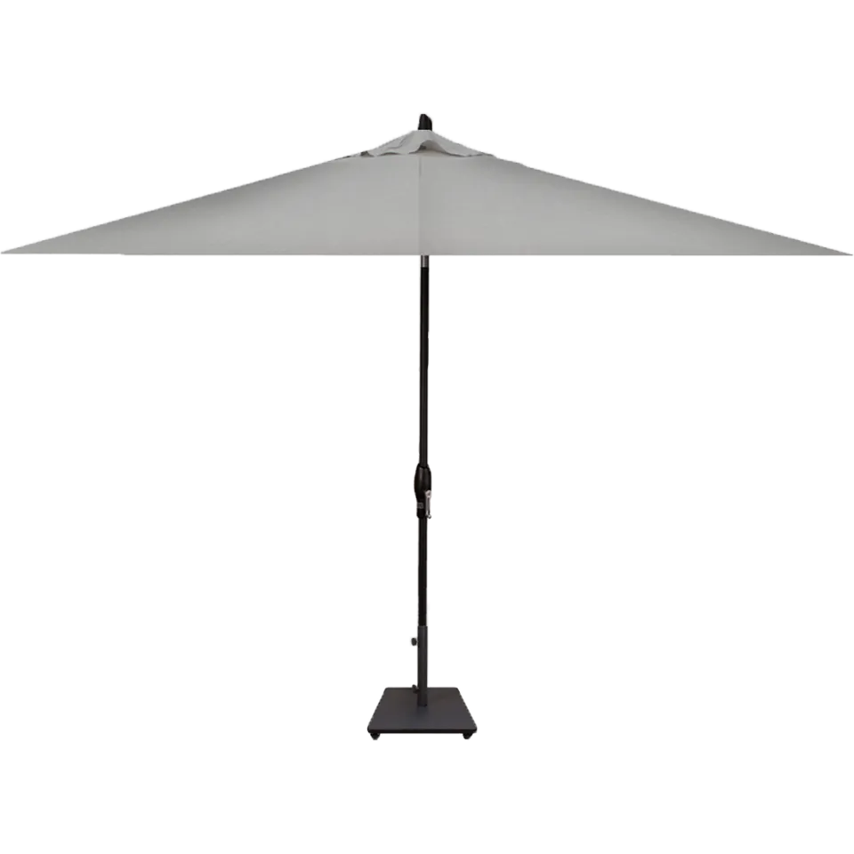 8' x 10' RECTANGLE MARKET UMBRELLA, CAST SILVER