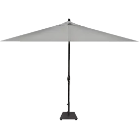 8' x 10' RECTANGLE MARKET UMBRELLA, CAST SILVER