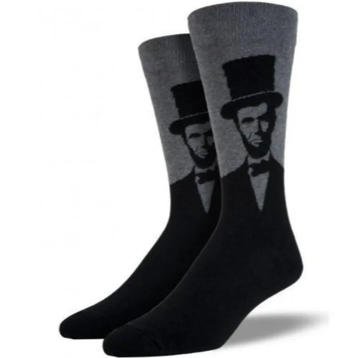 Abraham Lincoln Socks Men's Crew Sock