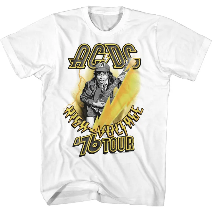 ACDC '76 Tour White T-Shirt