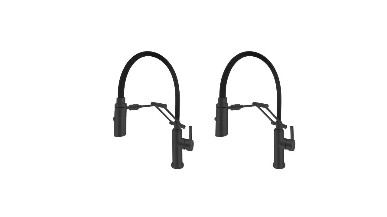 Acquaco 26.725BL-X2 Articolando Pull Out Kitchen Faucet