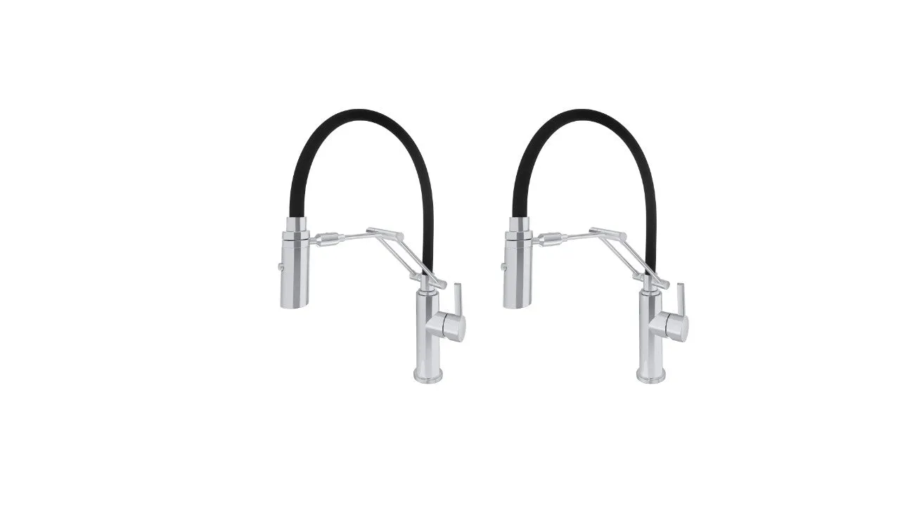 Acquaco 26.725BL-X2 Articolando Pull Out Kitchen Faucet