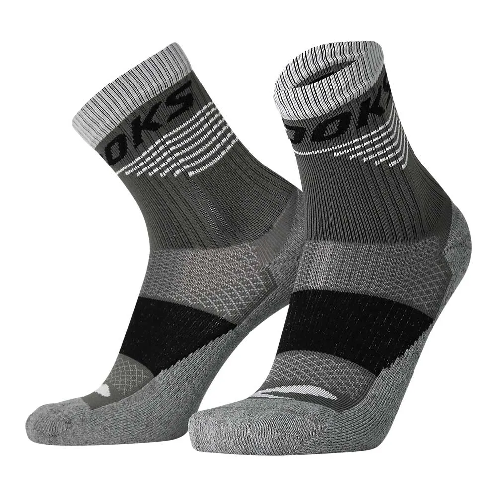 All Gender High Point Crew Sock - Asphalt/Black