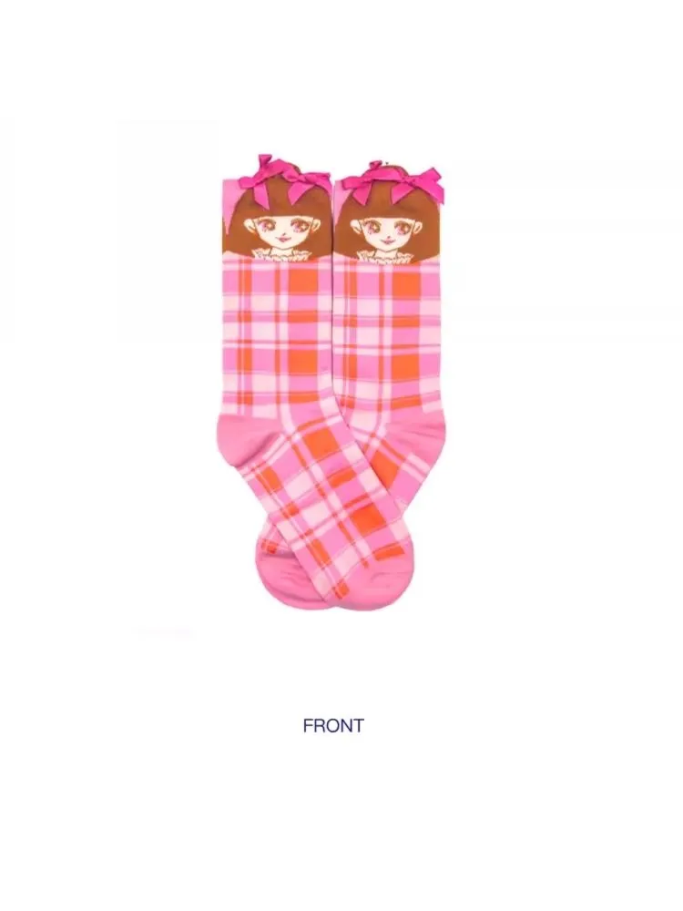 American girl bow cotton socks【s0000004893】