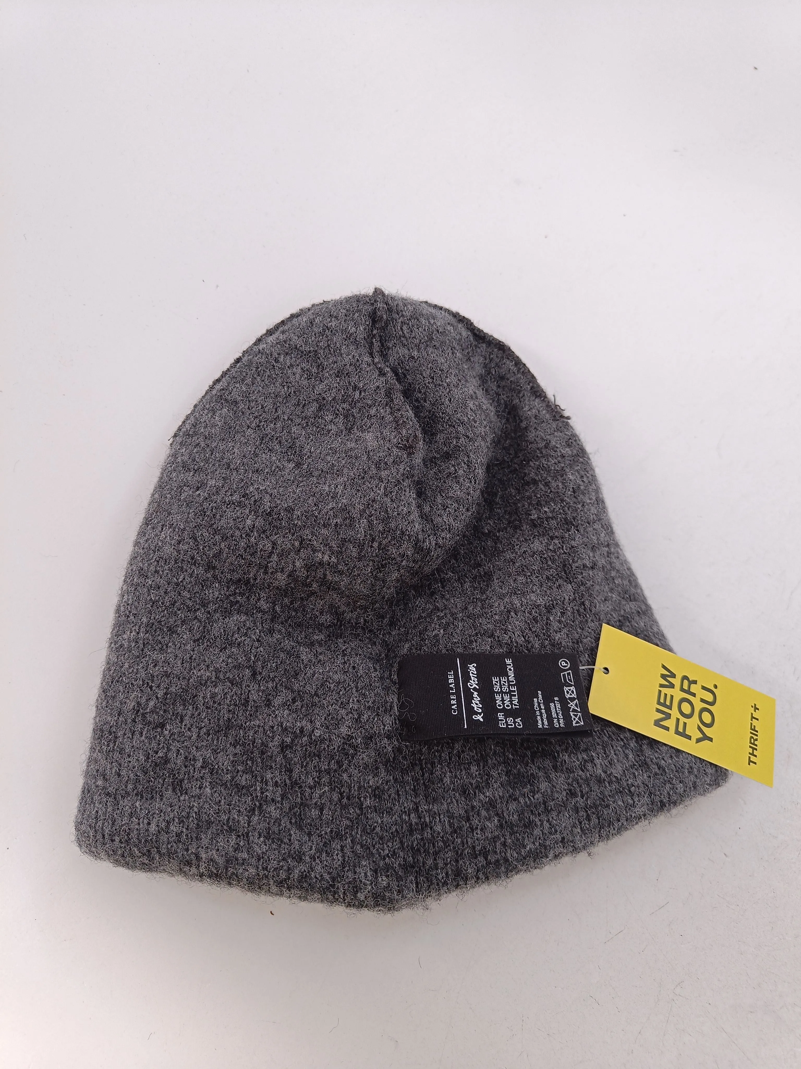 & Other Stories Men's Hat Grey Wool with Polyamide