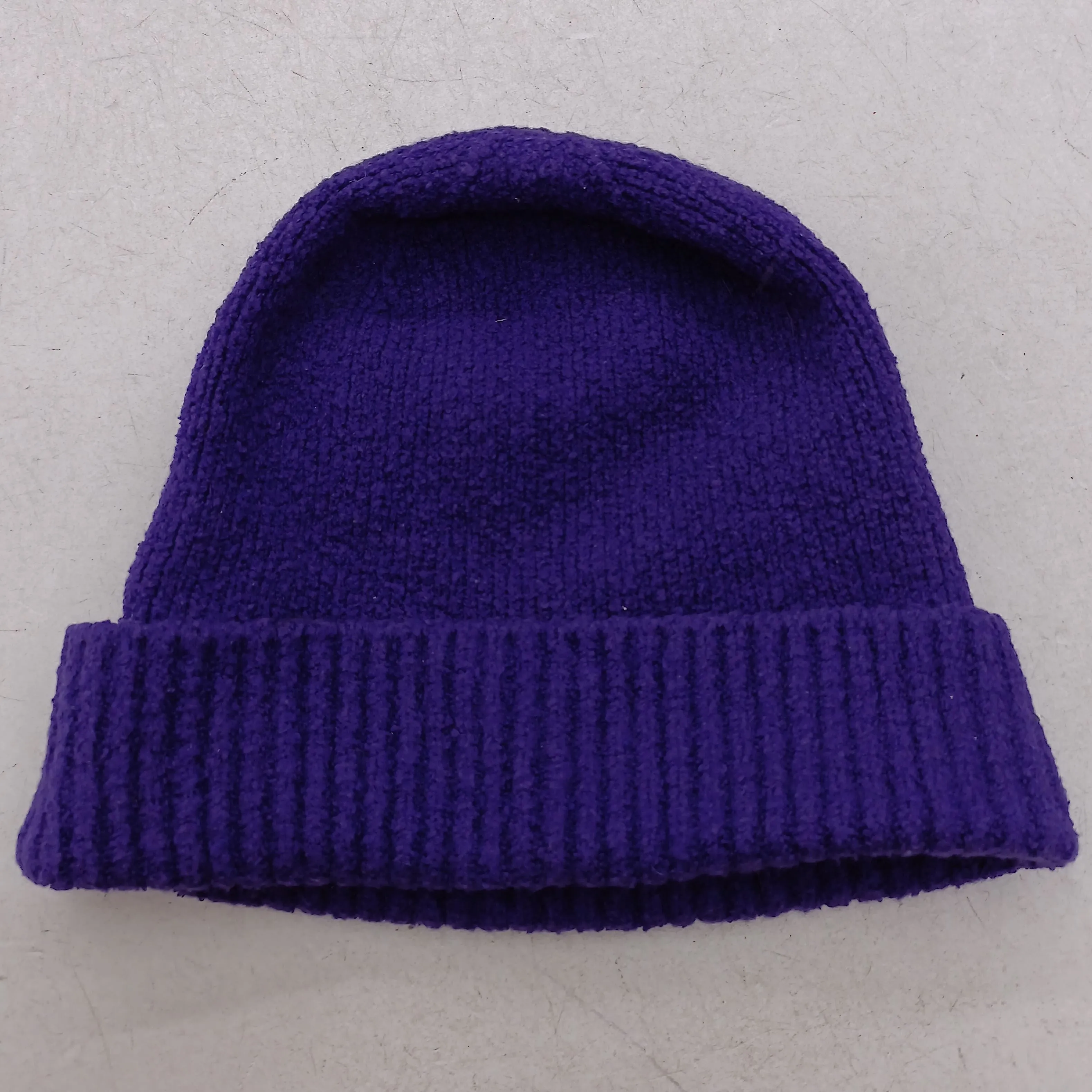 & Other Stories Women's Hat Purple Cotton with Acrylic, Elastane, Wool