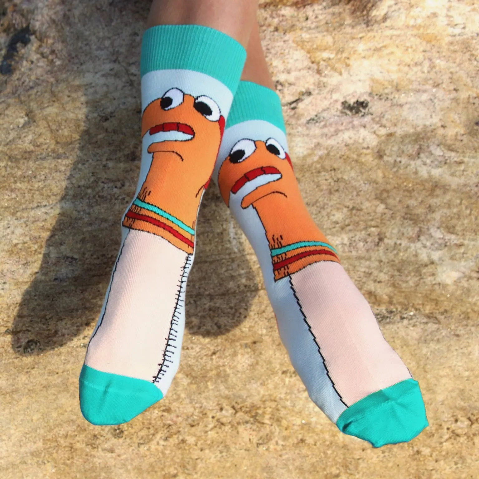 Amusing Sock Puppet Socks from the Sock Panda (Adult Small -  Shoe Sizes 2-5)