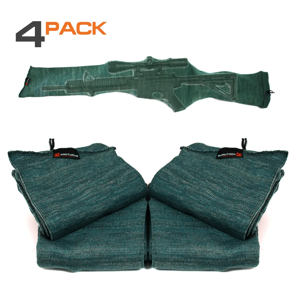 Arcturus 47" Silicone Treated Gun Socks - Green 4-Pack