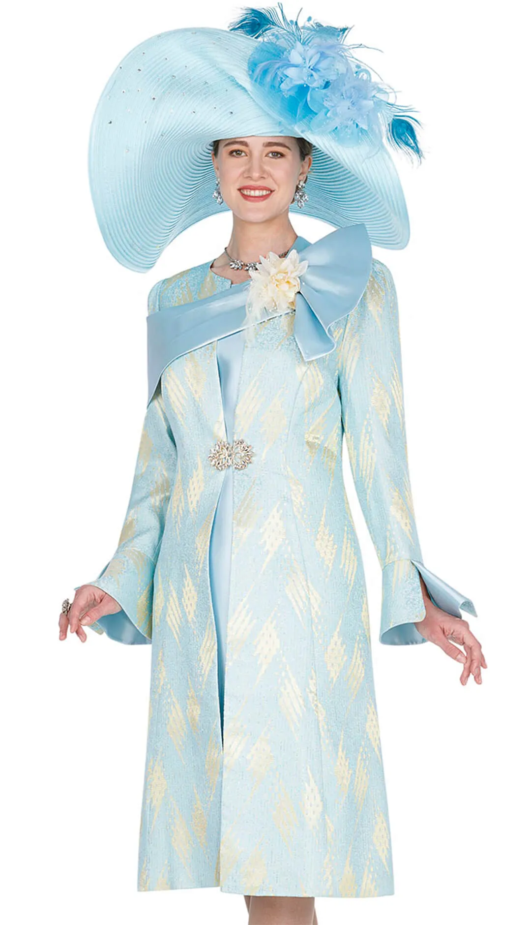 Aussie Austine Church Suit 5882-Light Blue