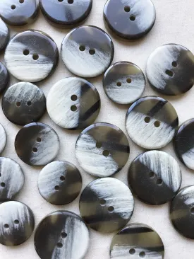 Avant Taupe Striped Brushstroke Buttons Per Doz