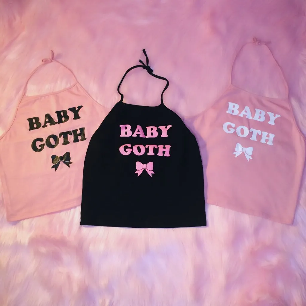 BABY GOTH HALTER TOP