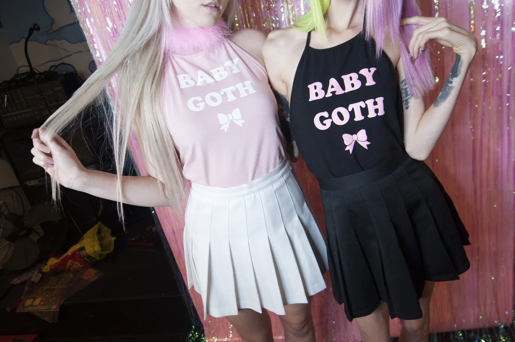 BABY GOTH HALTER TOP