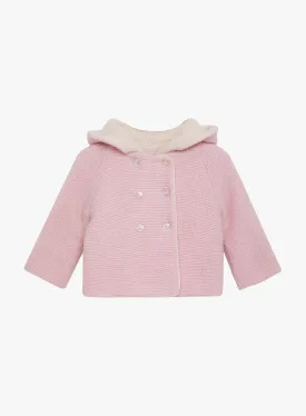 Baby Teddy Coat in Pale Pink