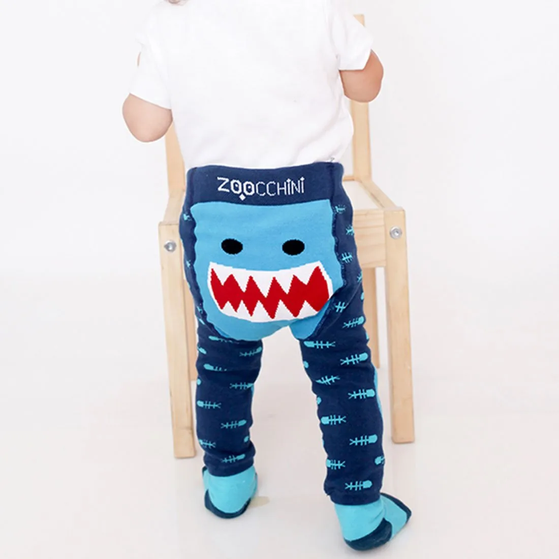 Baby/Toddler Crawler Leggings & Socks Set - Sherman the Shark