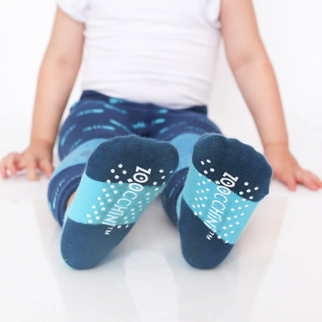 Baby/Toddler Crawler Leggings & Socks Set - Sherman the Shark