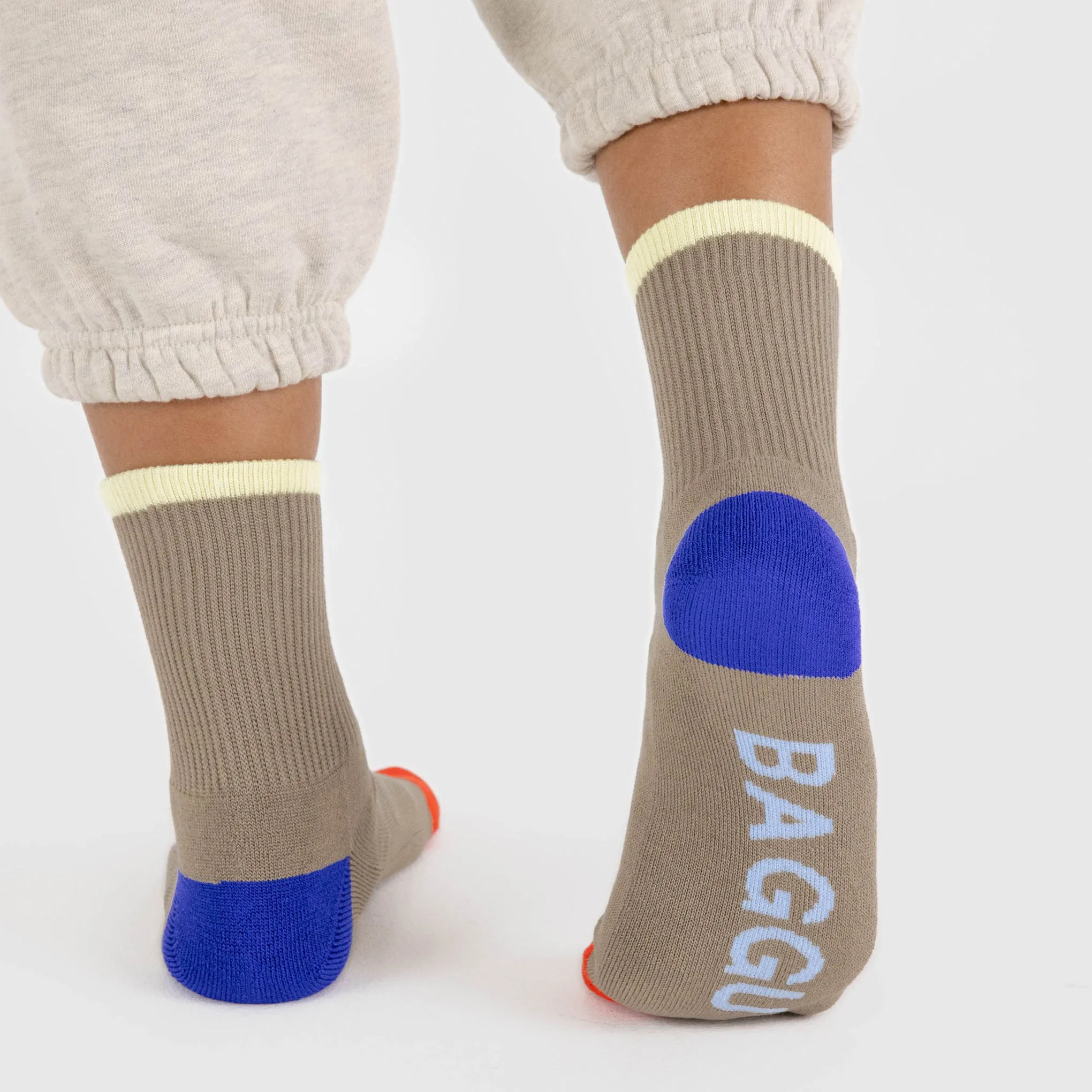 Baggu Ribbed Socks - Dove Mix