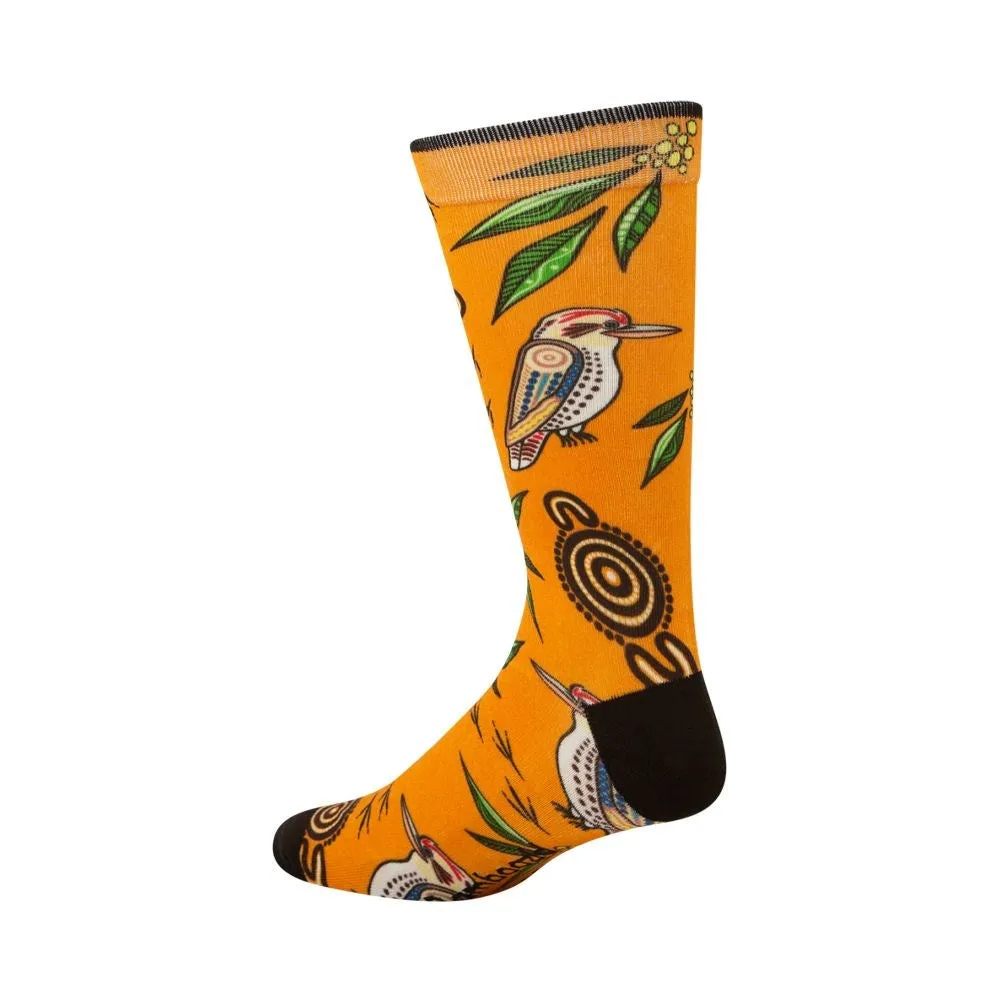 Bamboozld: Mens Native Australian Kookaburra Bamboo Sock