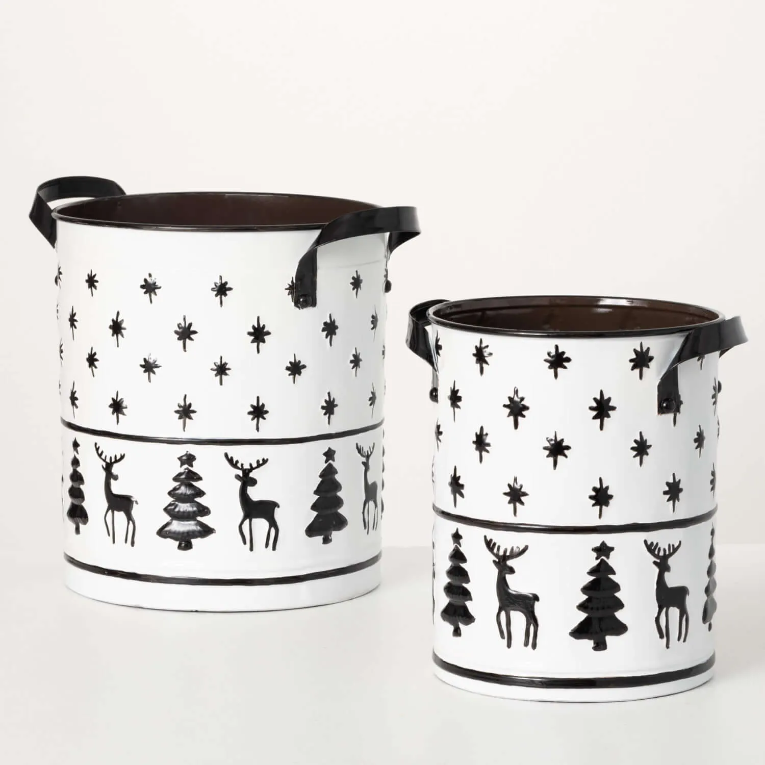 B&W Winter Motif Container Set