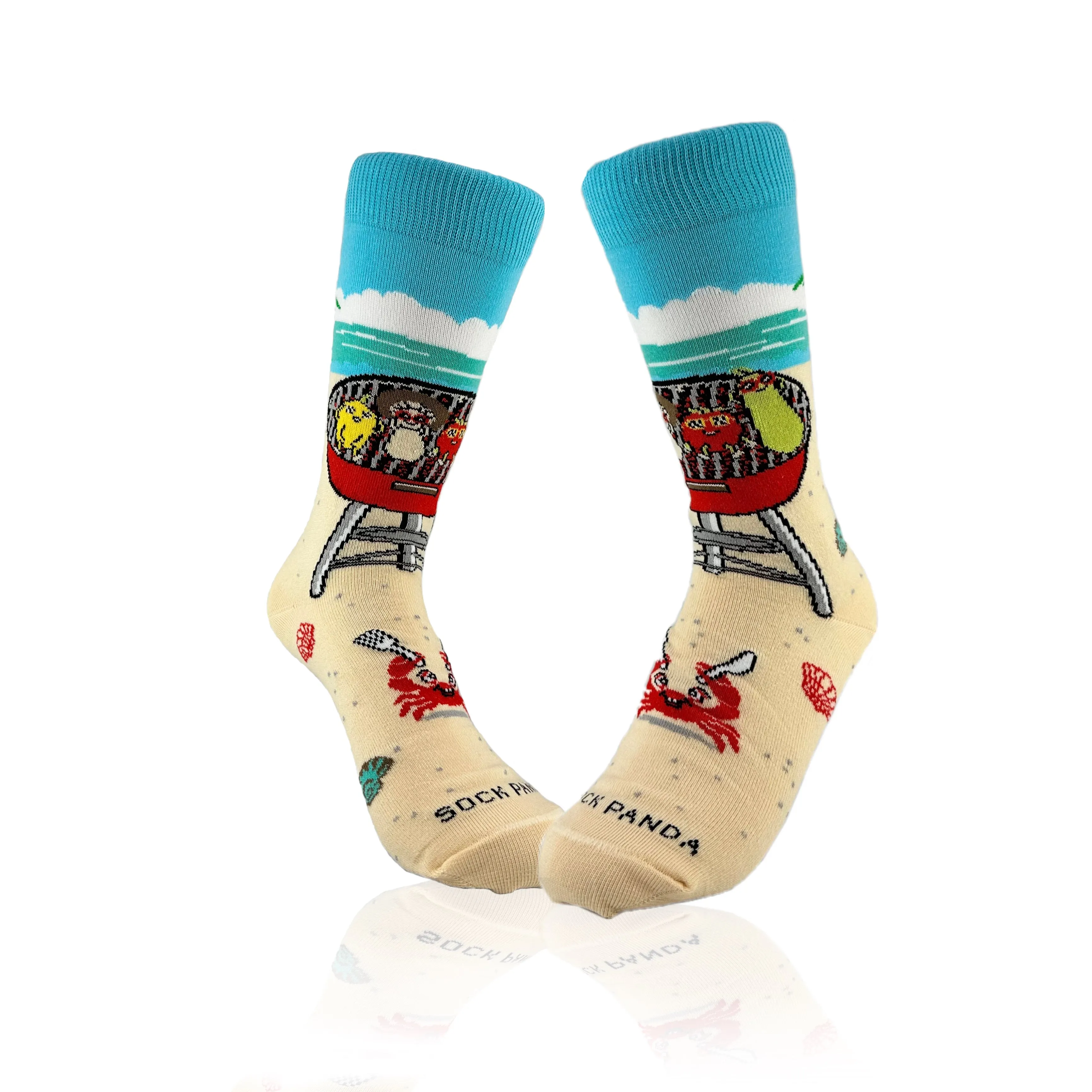 Barbeque Socks from the Sock Panda (Adult Small - Shoe Sizes 2-5)