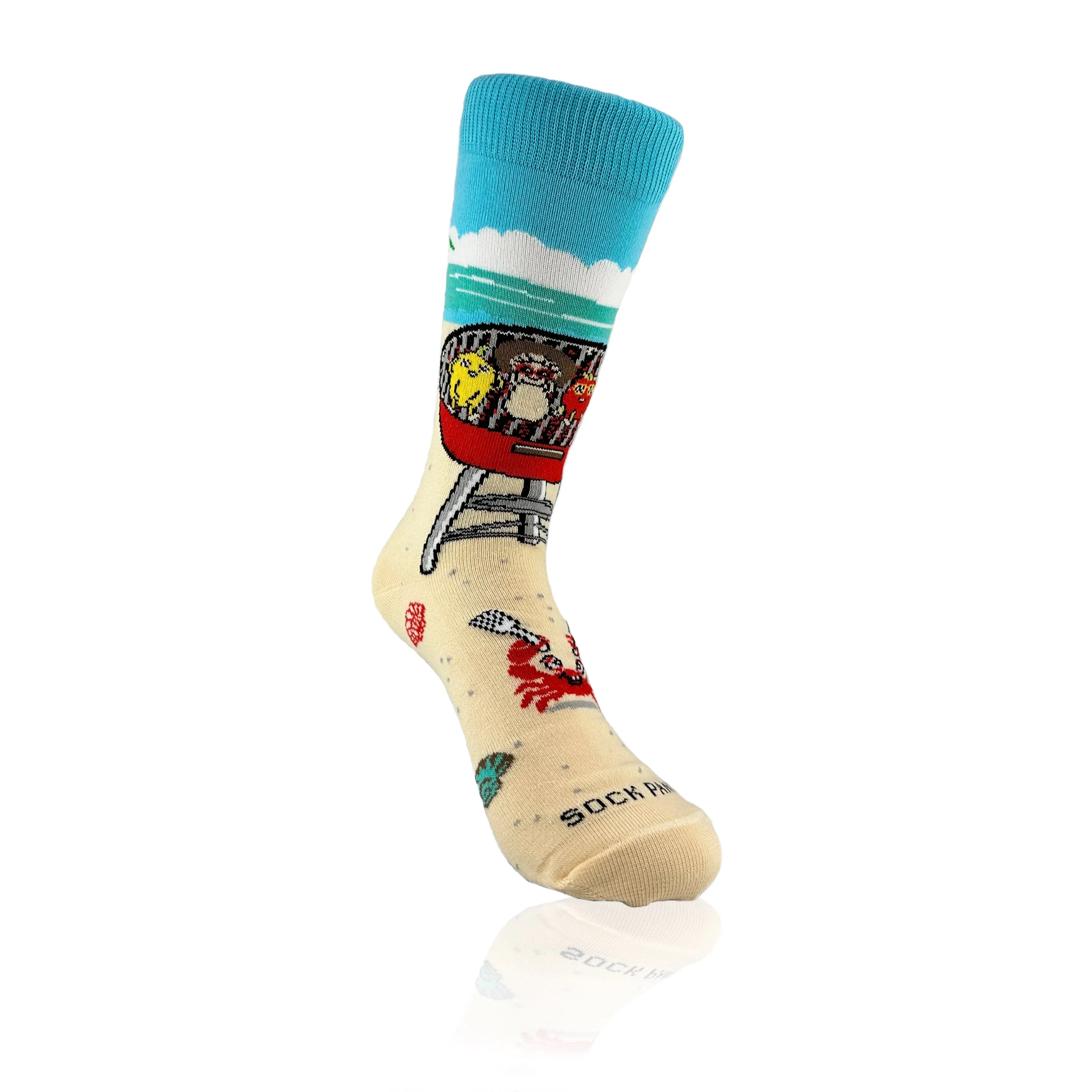 Barbeque Socks from the Sock Panda (Adult Small - Shoe Sizes 2-5)