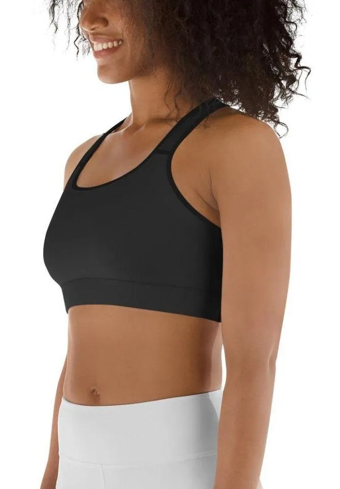 Black Kitty Sports Bra