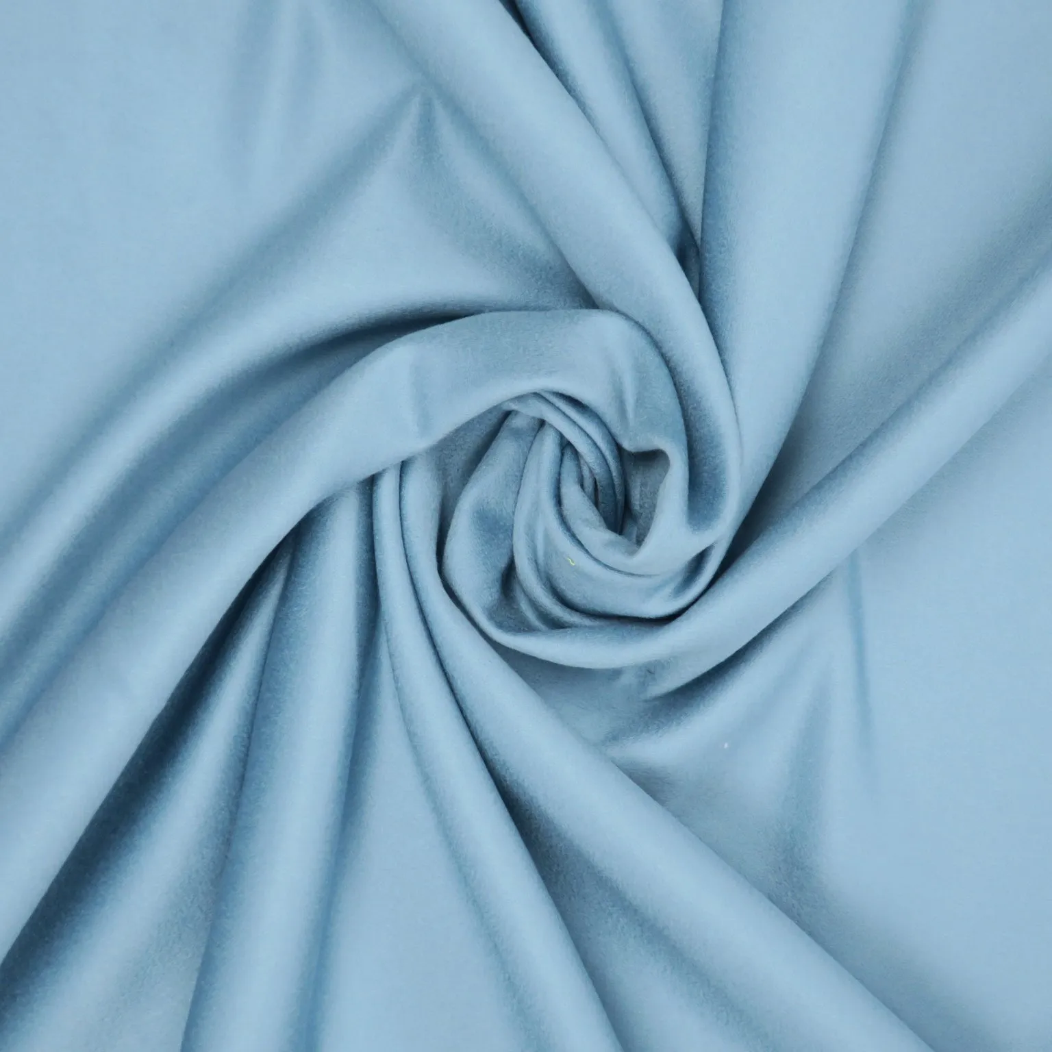 Blue & Salmon Solid Double Faced Silk & Wool Blend Fabric