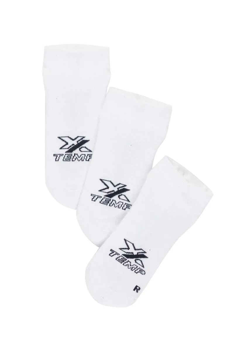 Bonds Mens X-Temp Low Cut Socks 3 Pack - White Pack