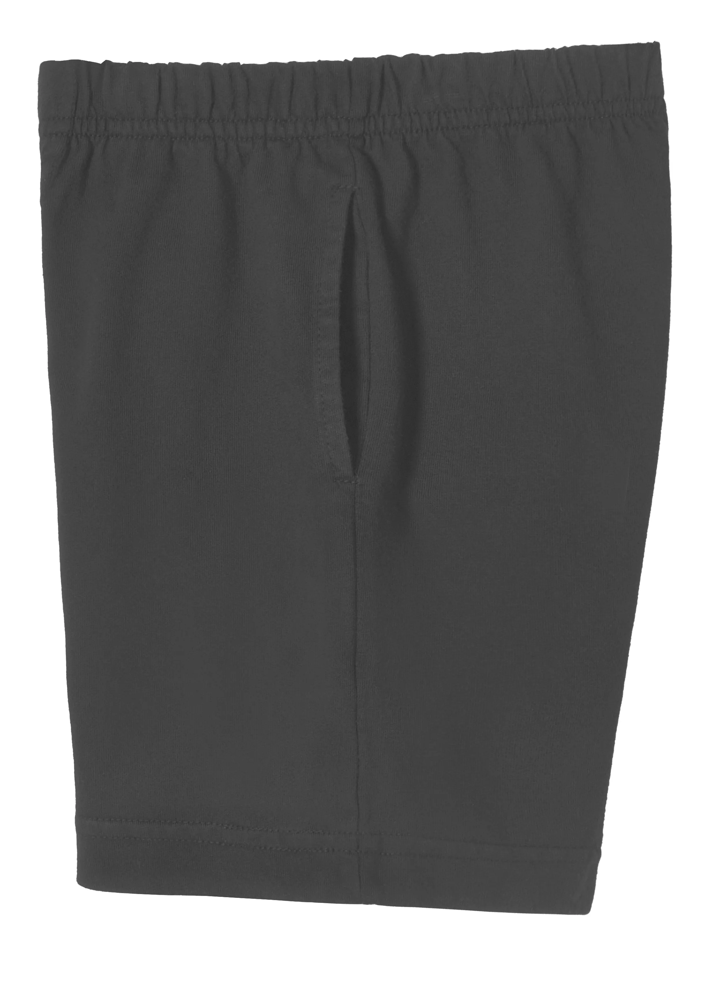 Boys Soft Cotton UPF 50  Above-Knee Side Pocket Shorts | Charcoal