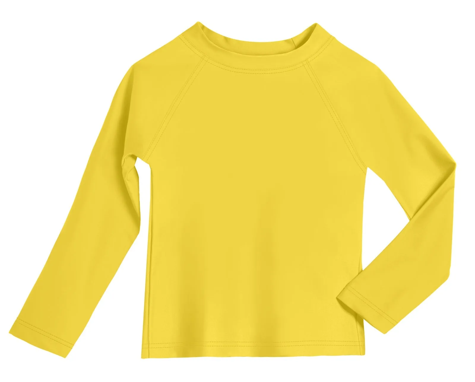 Boys UPF 50  Recycled Nylon Long Sleeve Rashguard | Yellow