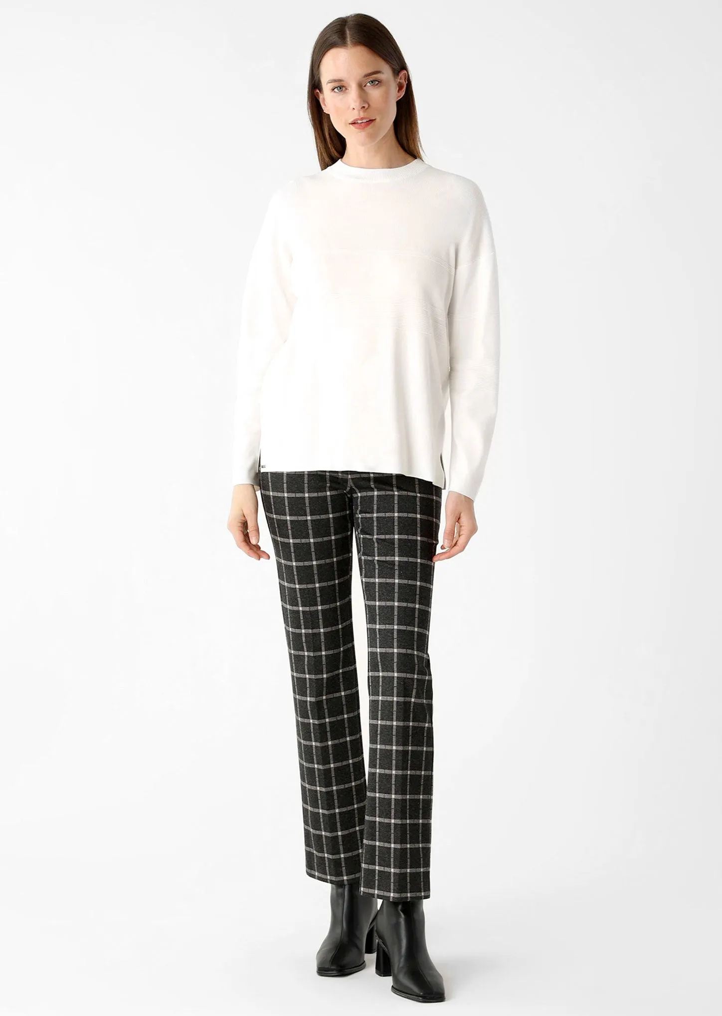 Bradford Plaid Fabric 31" Mini-Flare Pant