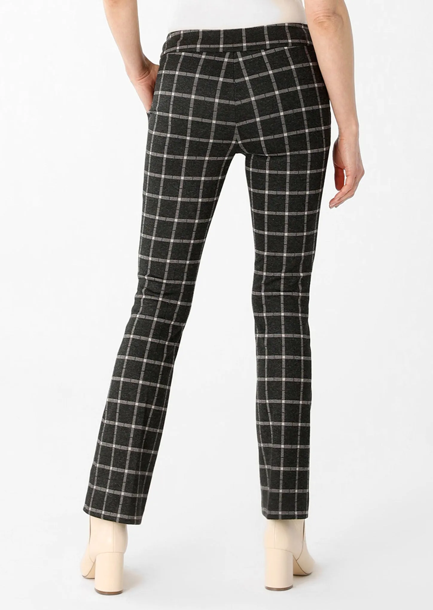 Bradford Plaid Fabric 31" Mini-Flare Pant