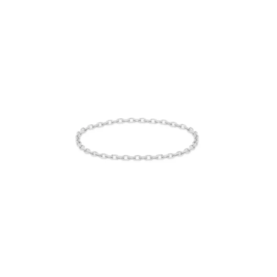 By Charlotte 14k White Gold Purity Chain Ring