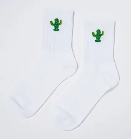 Cactus Design Ankle Socks