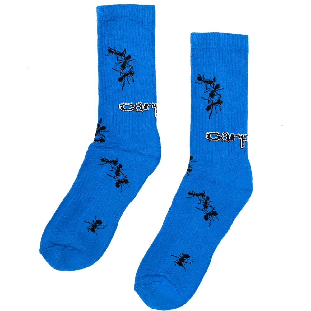 Carpet Ant Socks Blue