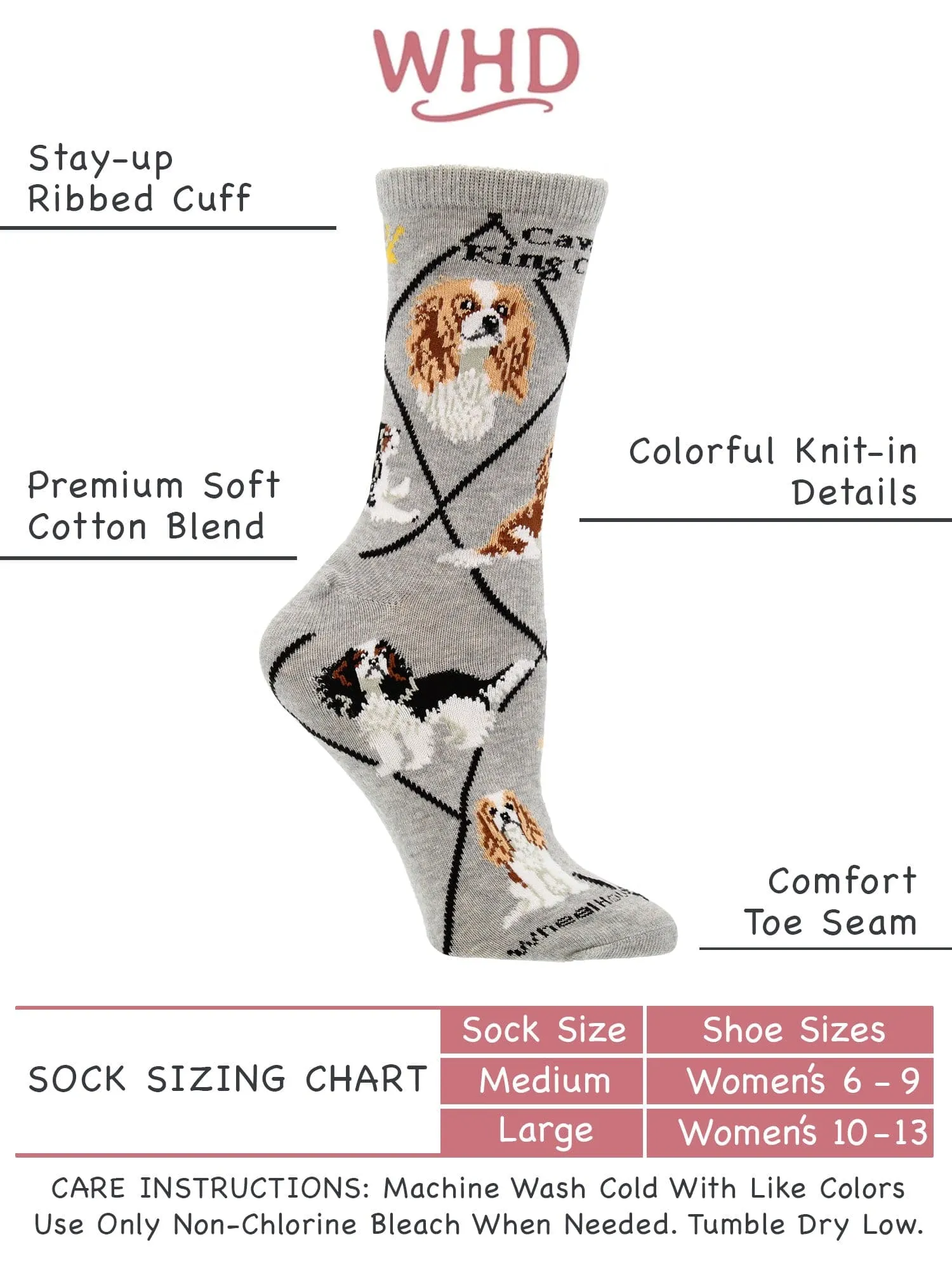 Cavalier King Charles Spaniel Socks Perfect Dog Lovers Gift