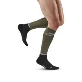 CEP Men's The Run Socks Tall V4 - Olive/Black ( WP30RR)