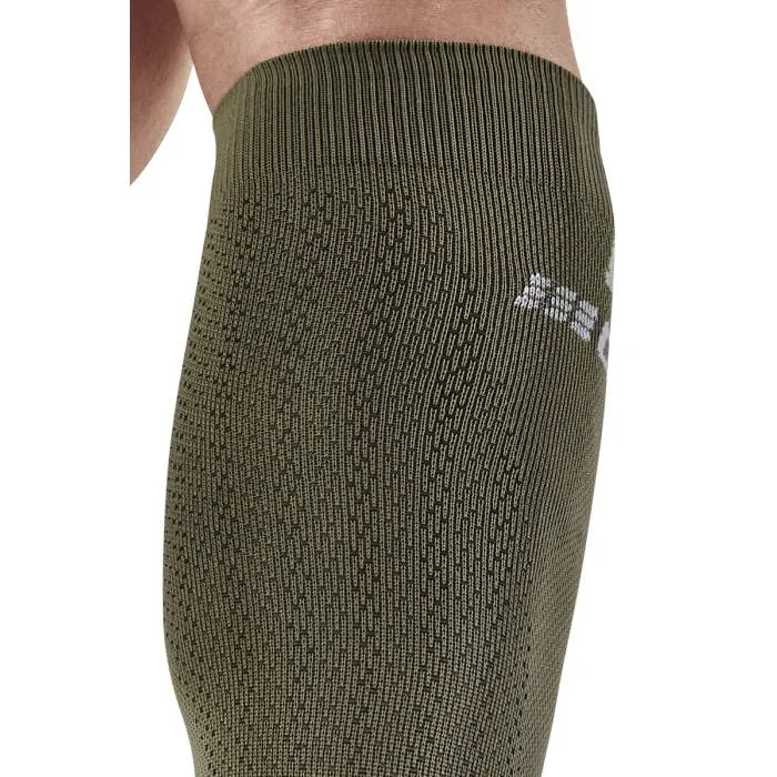 CEP Men's The Run Socks Tall V4 - Olive/Black ( WP30RR)