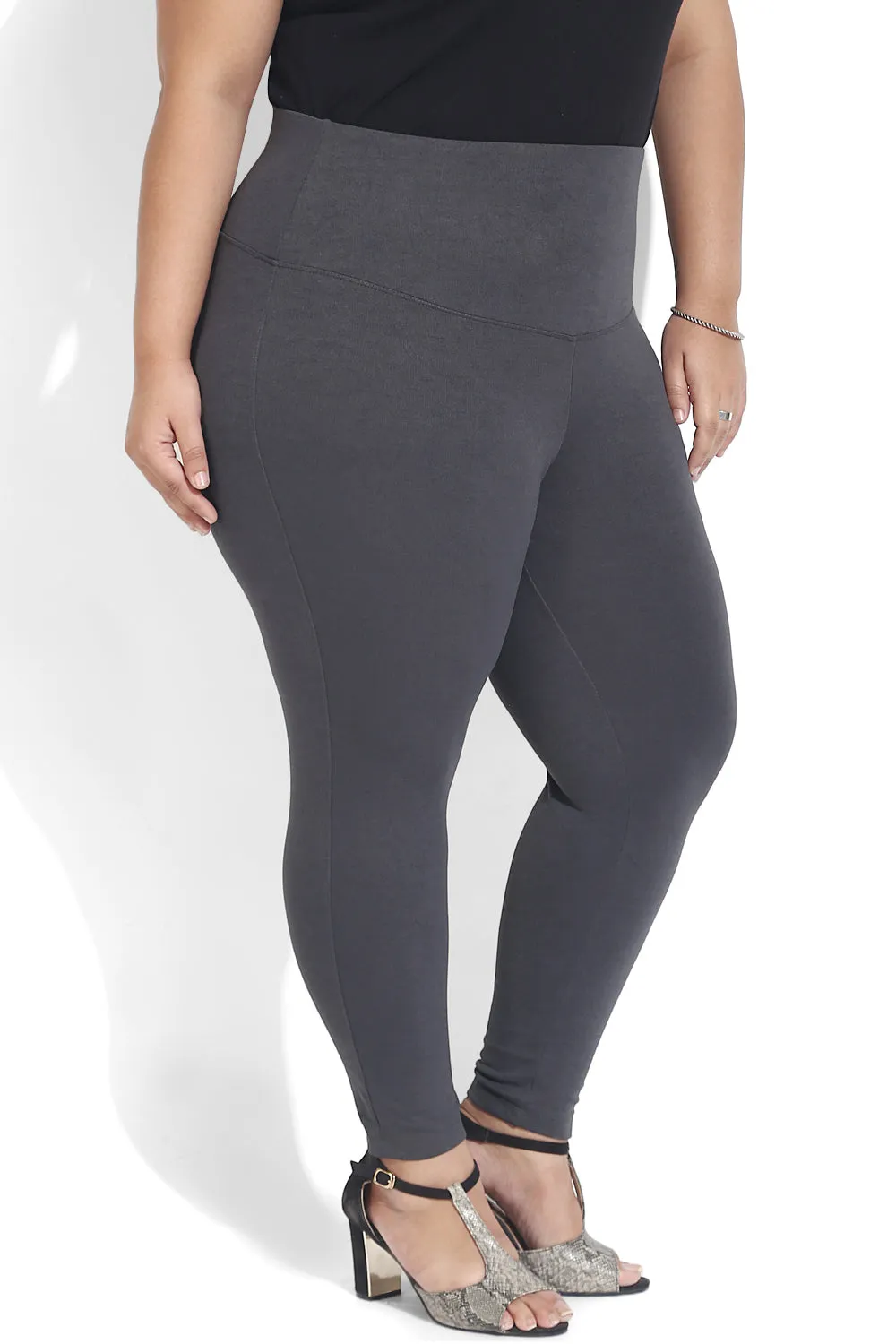 Charcoal Grey Essential Tummy Shaper Jegging