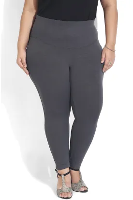 Charcoal Grey Essential Tummy Shaper Jegging