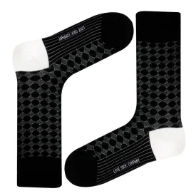 Circles Crew Socks Black (W)