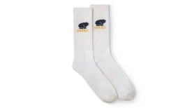 CLASSIC LOGO SOCK - WHITE / SODALITE BLUE