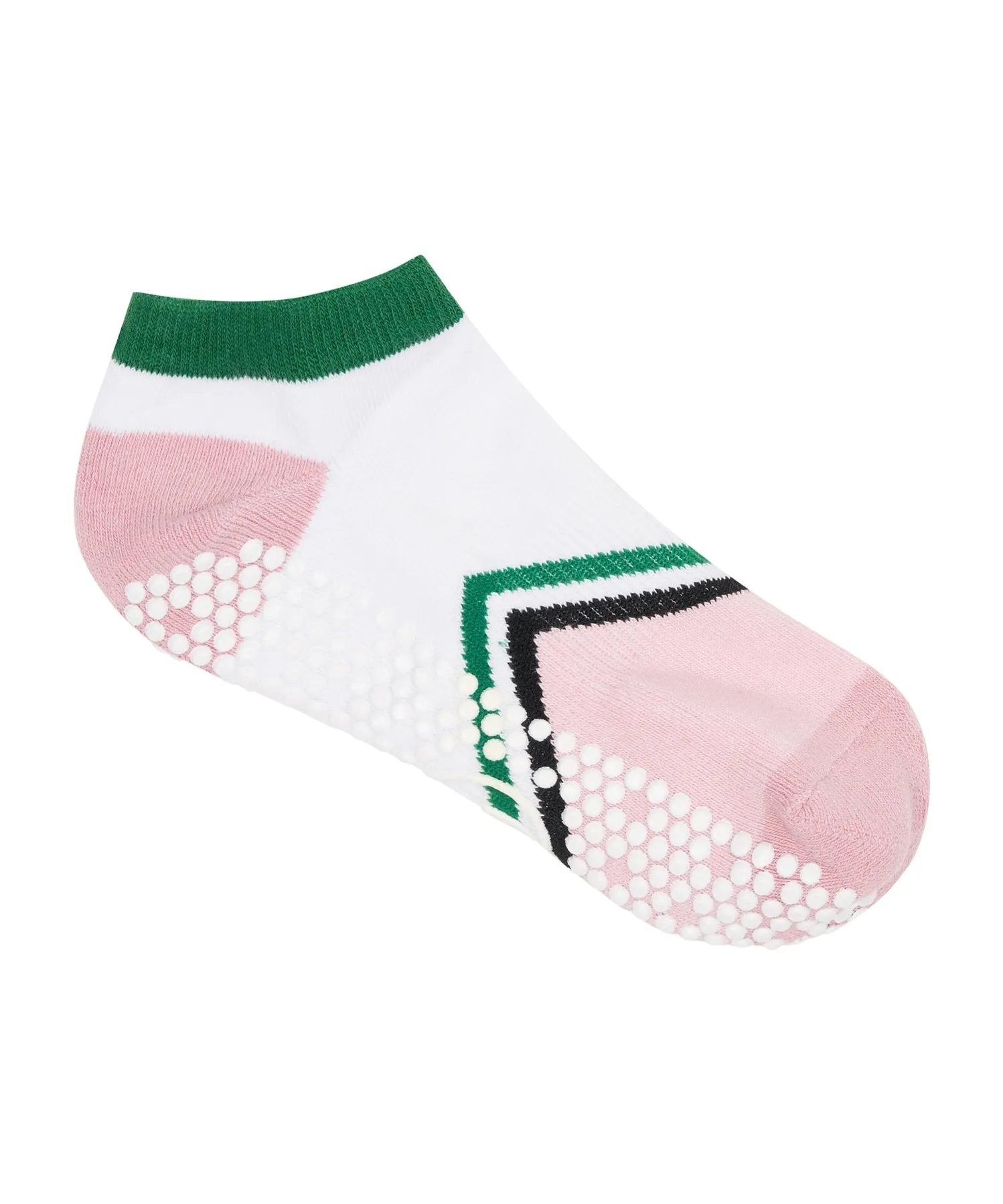 Classic Low Rise Grip Socks - Preppy Volley Love (Barre / Pilates)