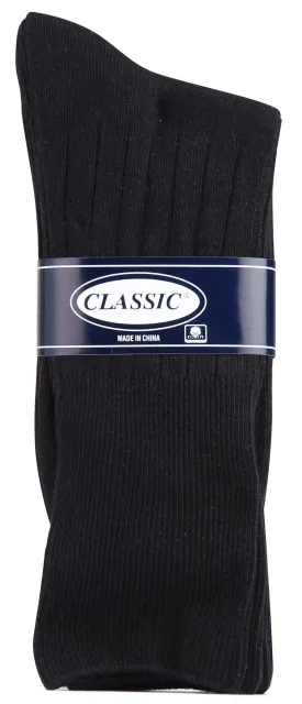 Classic Non-Binding Mens Socks Pack of 3 Style: 2295